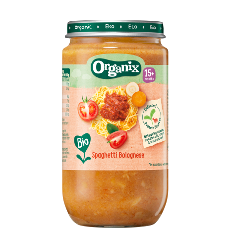 Spaghetti Bolognese babymaaltijd Organix