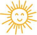 zonlicht blij icon